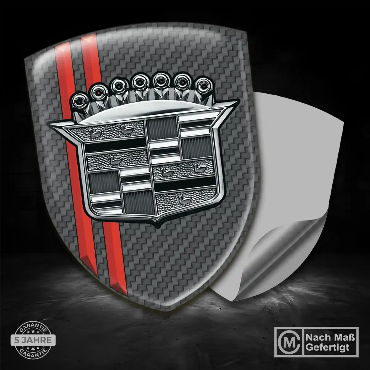 Cadillac Aufkleber 3D Gel Wappen Auto Interieurdesign