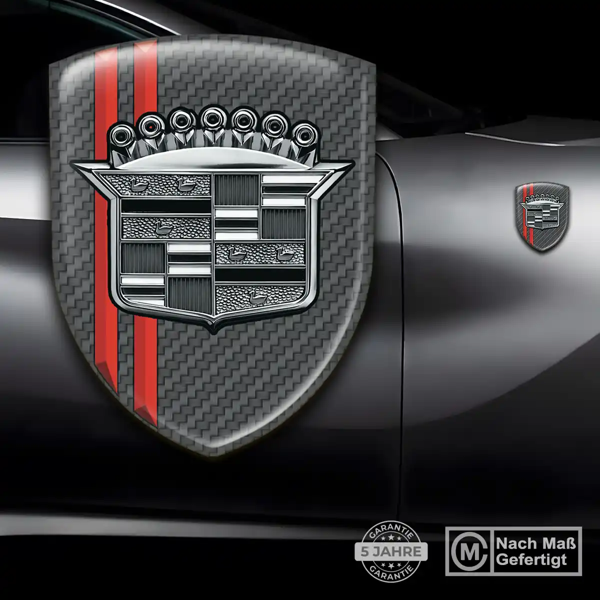 Cadillac Aufkleber 3D Gel Wappen Auto Interieurdesign