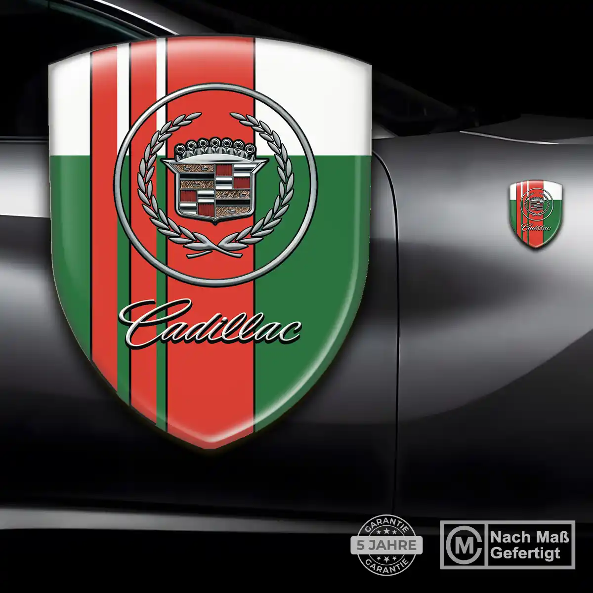 Cadillac Aufkleber 3D Gel Wappen Auto Limitierte Auflage