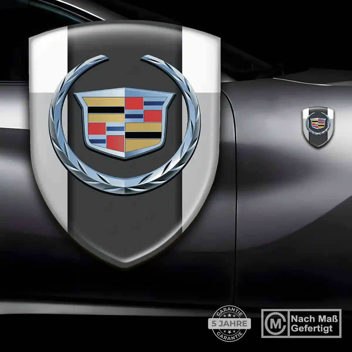 Cadillac Aufkleber 3D Gel Wappen Auto Modernes Design