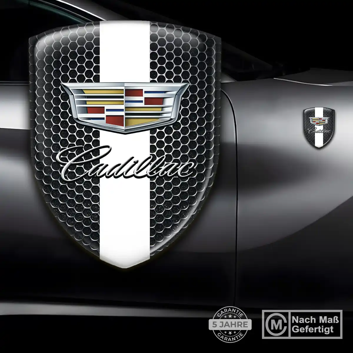 Cadillac Aufkleber 3D Gel Wappen Auto Premium-Edition