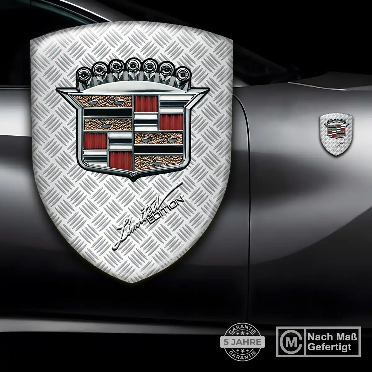 Cadillac Aufkleber 3D Gel Wappen Auto Stilvolles Design