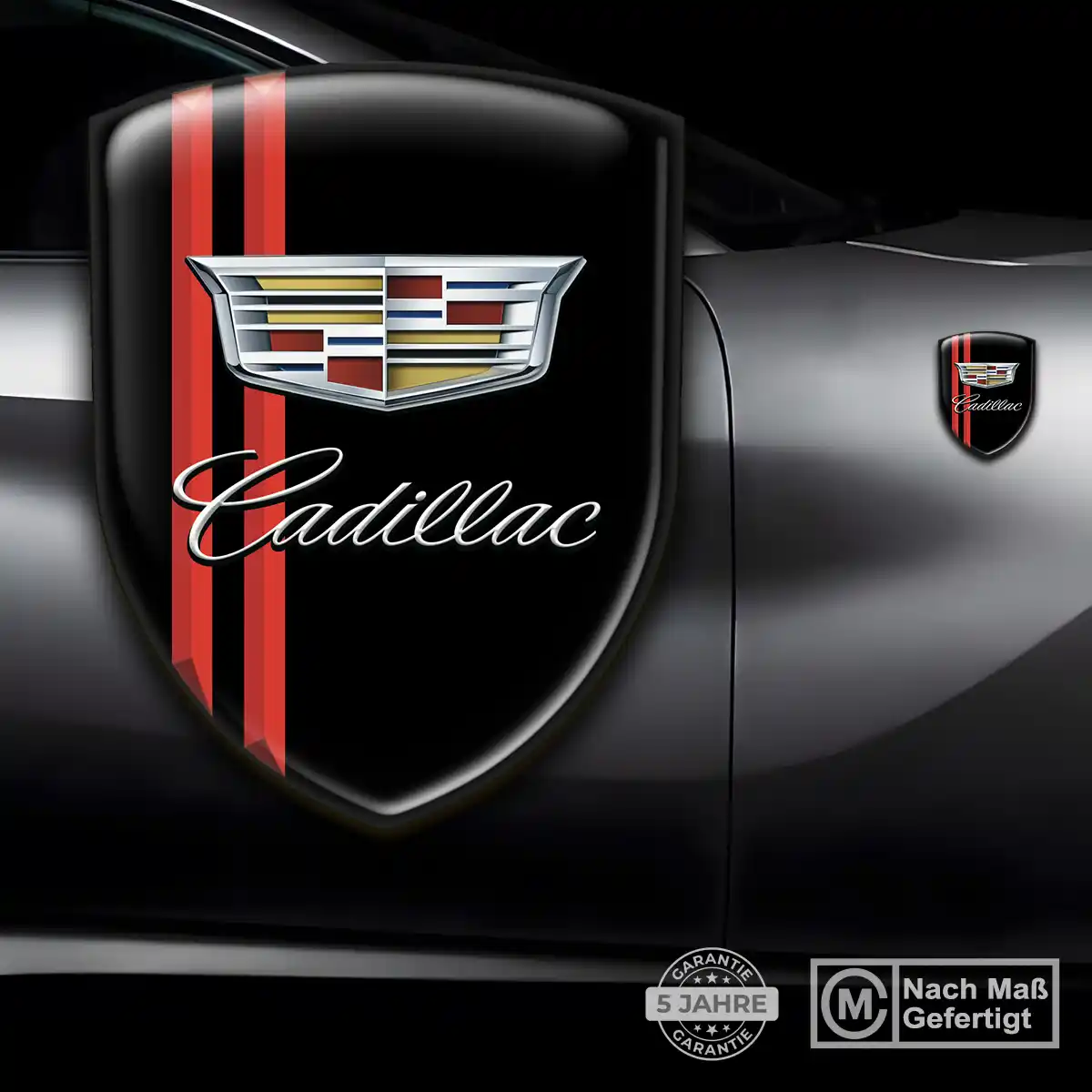 Cadillac Aufkleber 3D Gel Wappen Auto Verlässliche Qualität