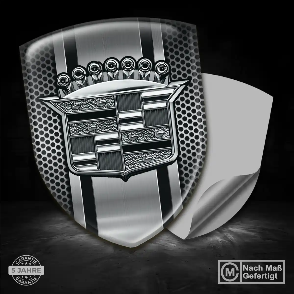 Cadillac Aufkleber 3D Gel Wappen Überzeugende Qualität