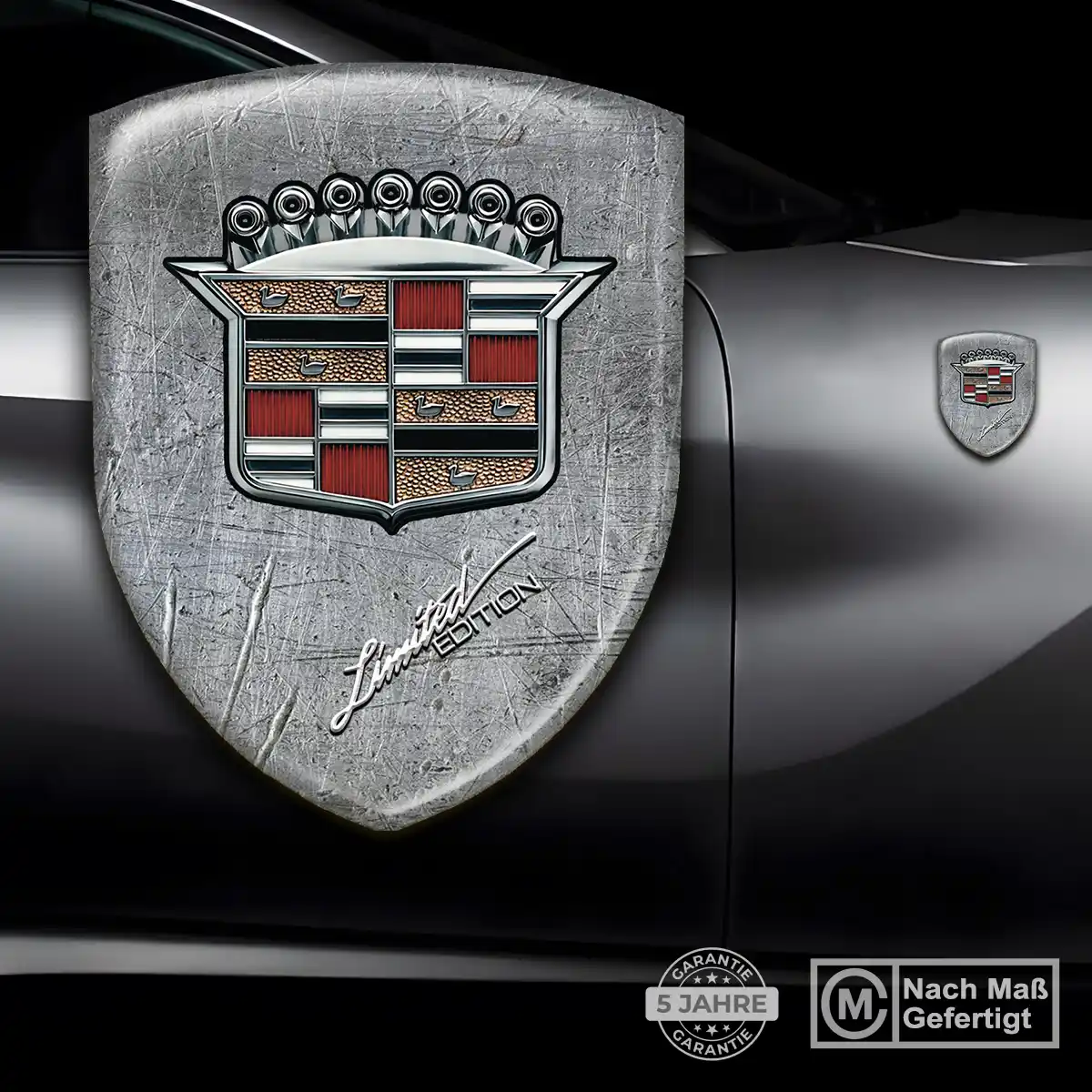 Cadillac Aufkleber 3D Gel Wappen Hochwertiges Harz