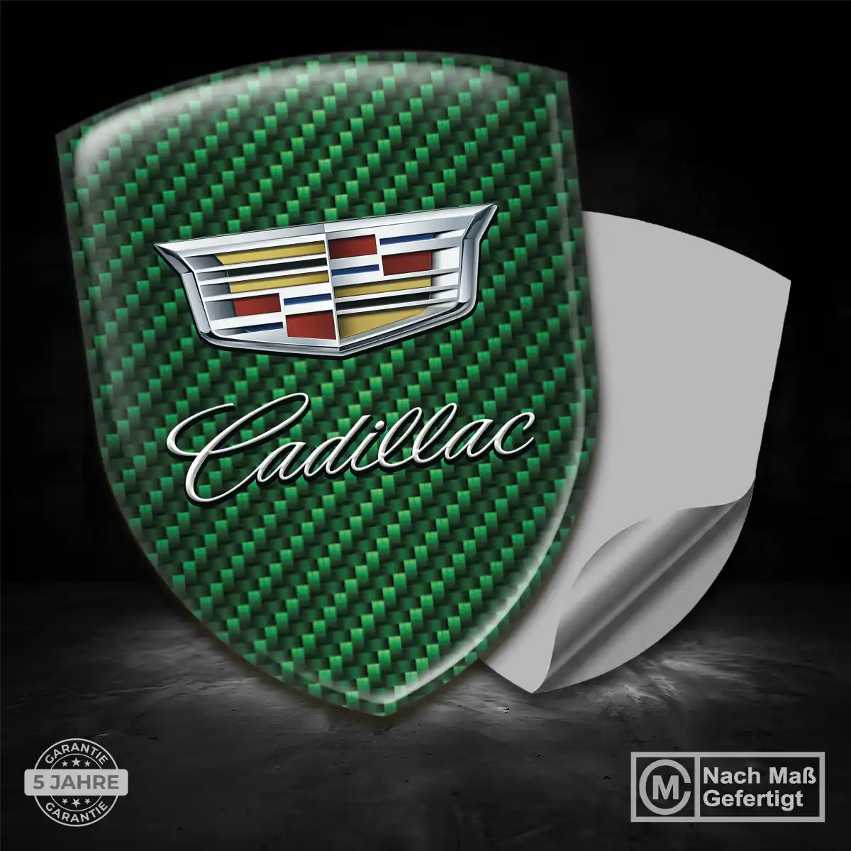 Cadillac Aufkleber 3D Gel Wappen Markenedition