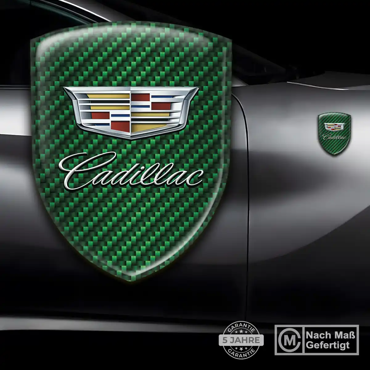 Cadillac Aufkleber 3D Gel Wappen Markenedition