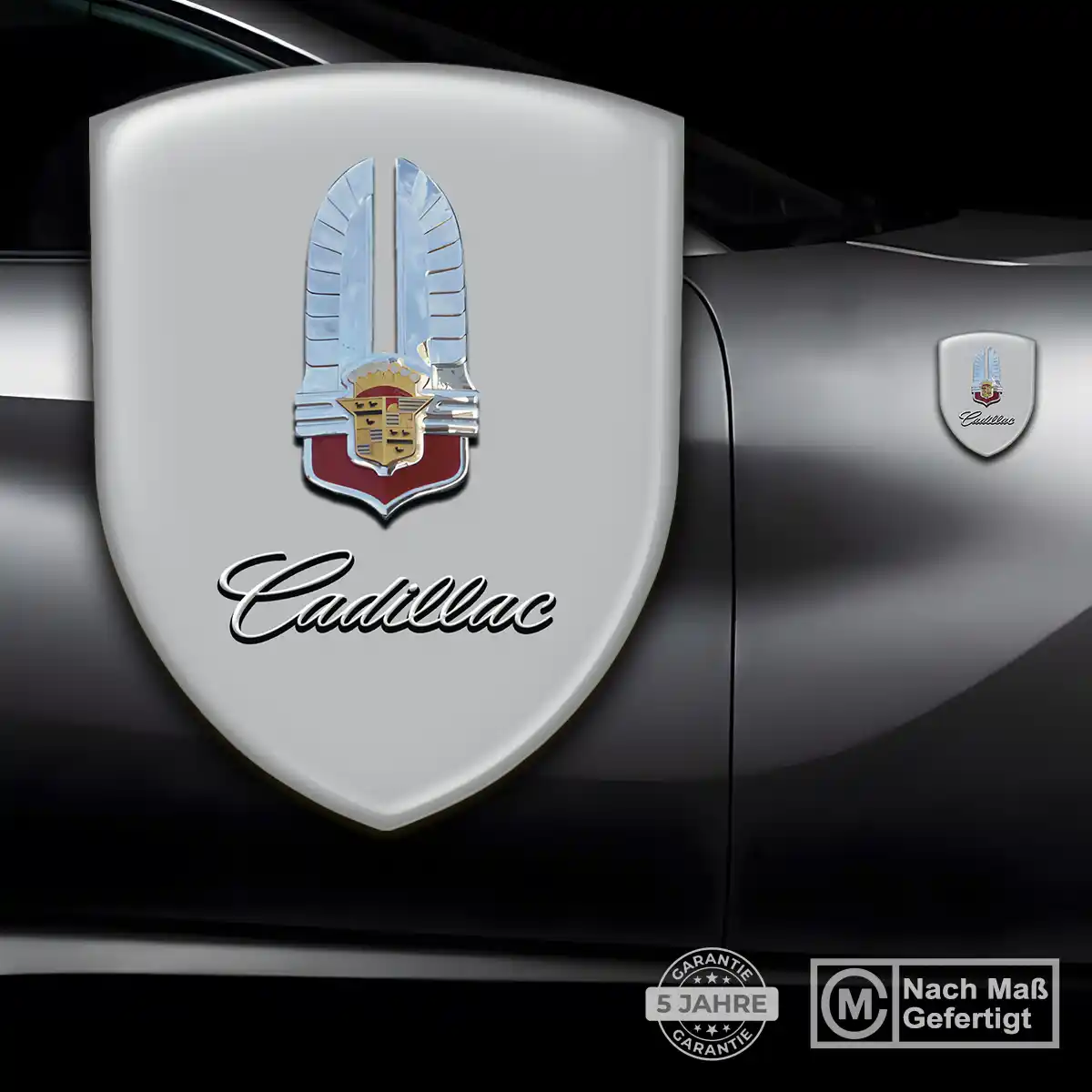 Cadillac Aufkleber 3D Gel Wappen Tuningfahrzeug