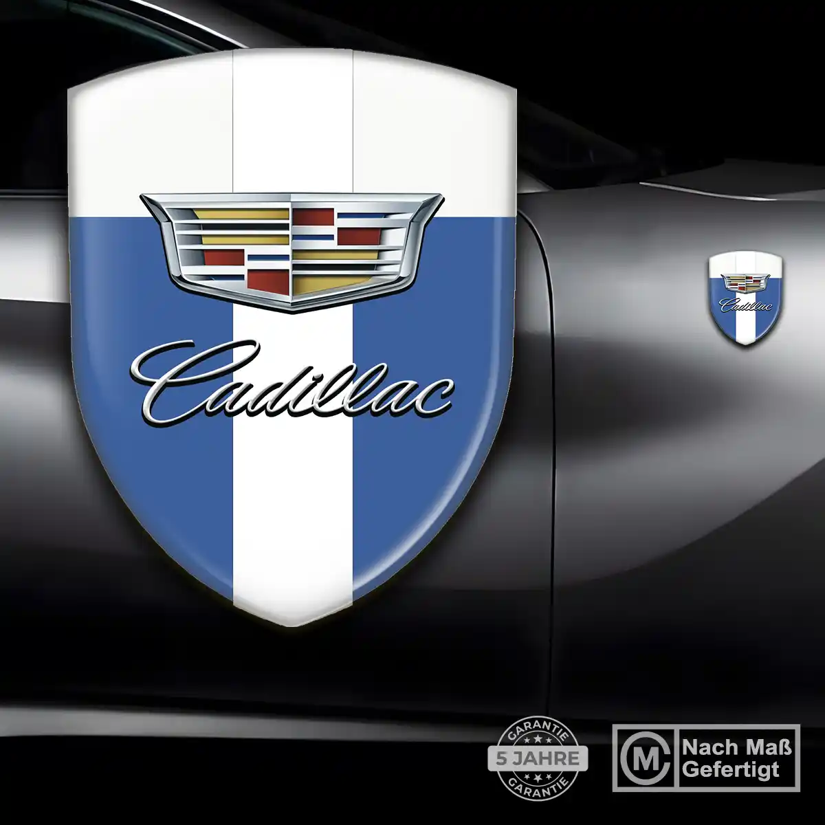 Cadillac Aufkleber 3D Gel Wappen Verlässliche Qualität