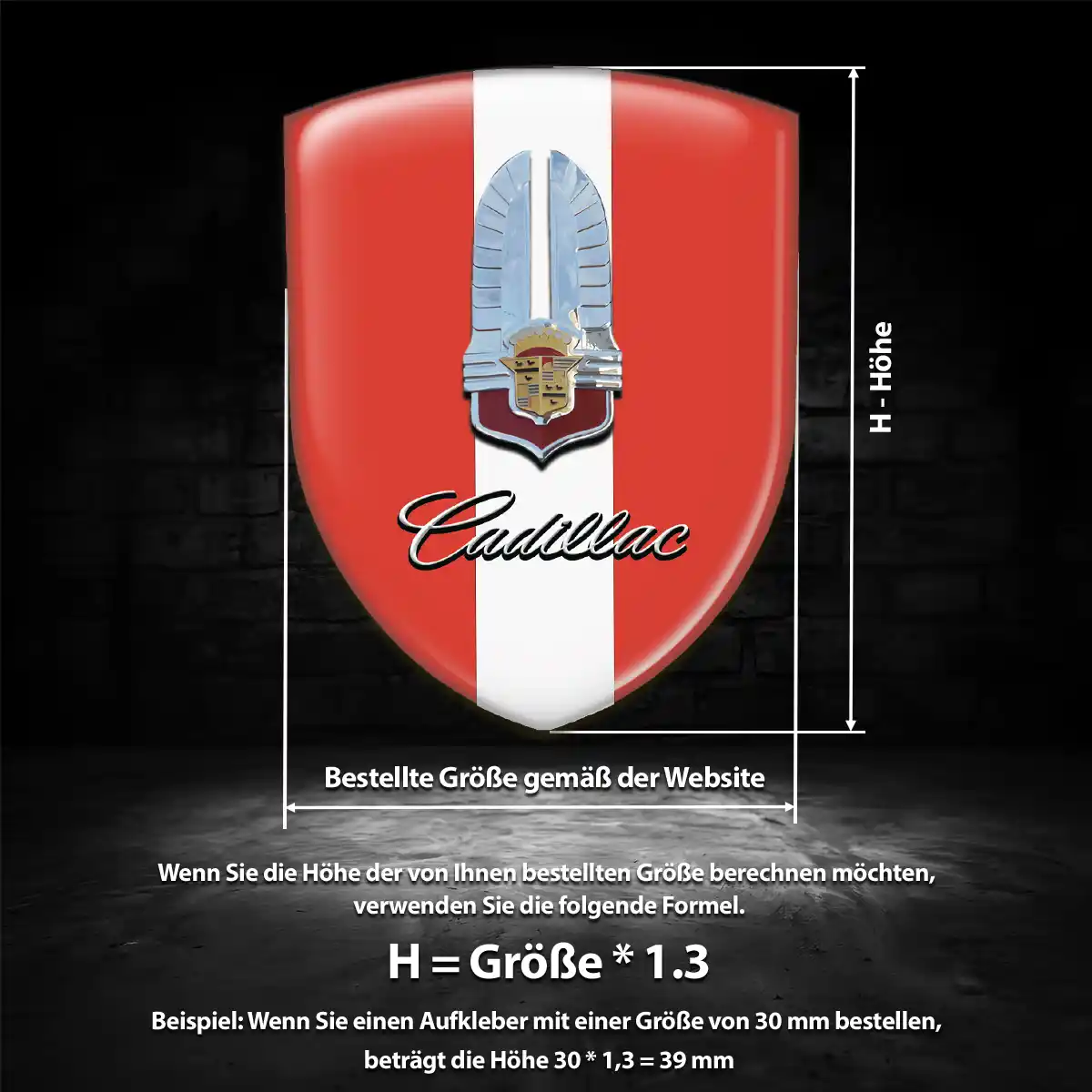 Cadillac Aufkleber Auto Anspruchsvolles Design