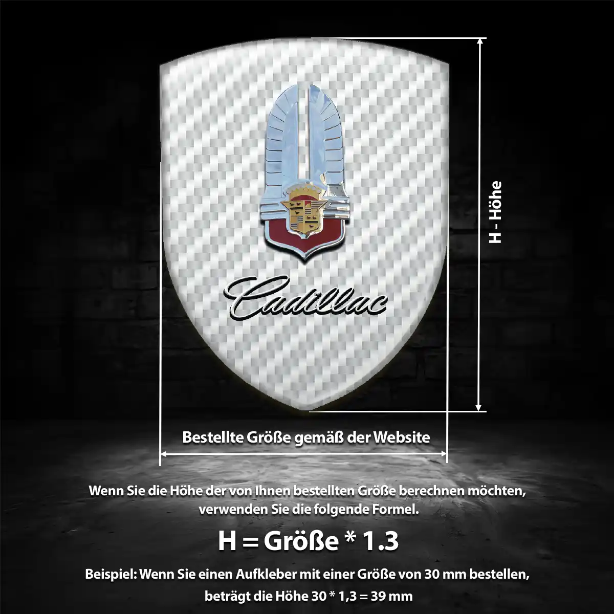 Cadillac Aufkleber Auto Überzeugende Qualität
