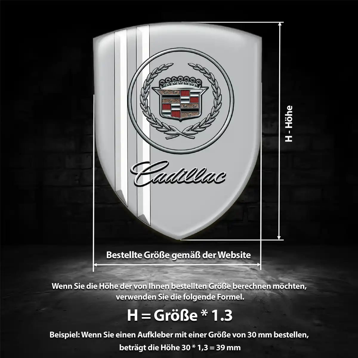 Cadillac Aufkleber Auto Elegantes Design