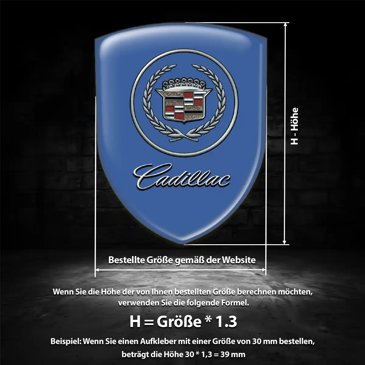 Cadillac Aufkleber Auto Hohe Qualität