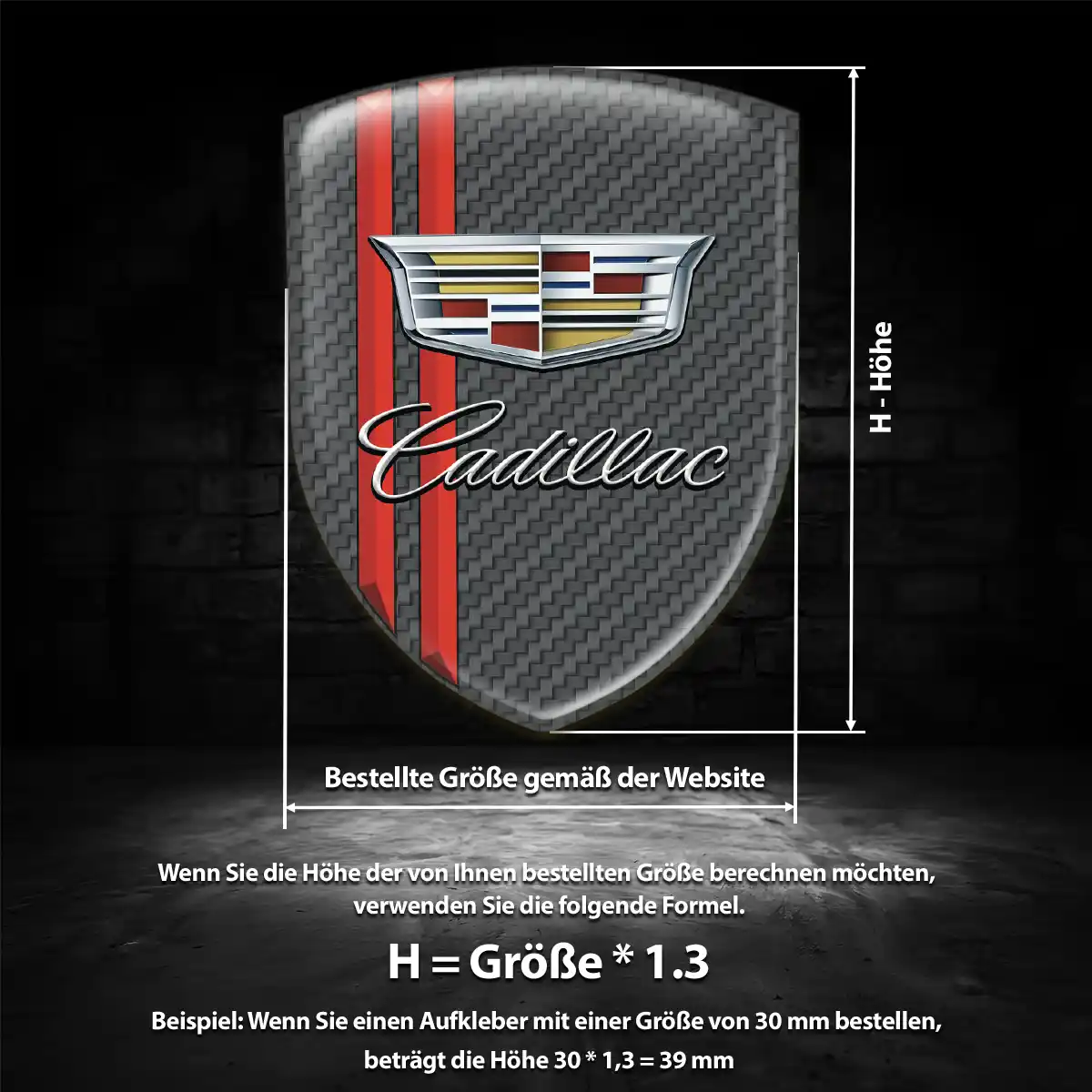Cadillac Aufkleber Auto Limitierte Auflage
