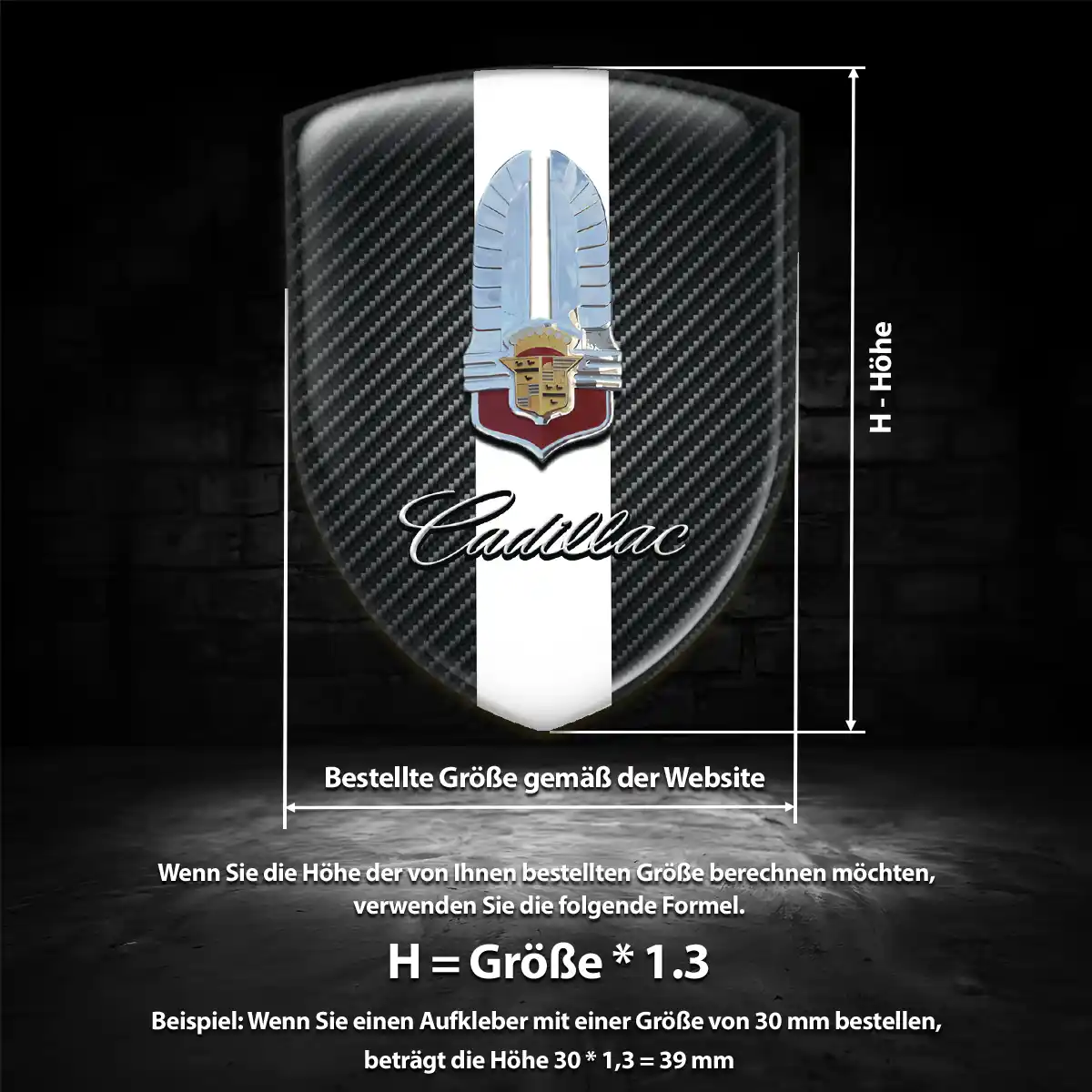 Cadillac Aufkleber Auto Luxus-Edition