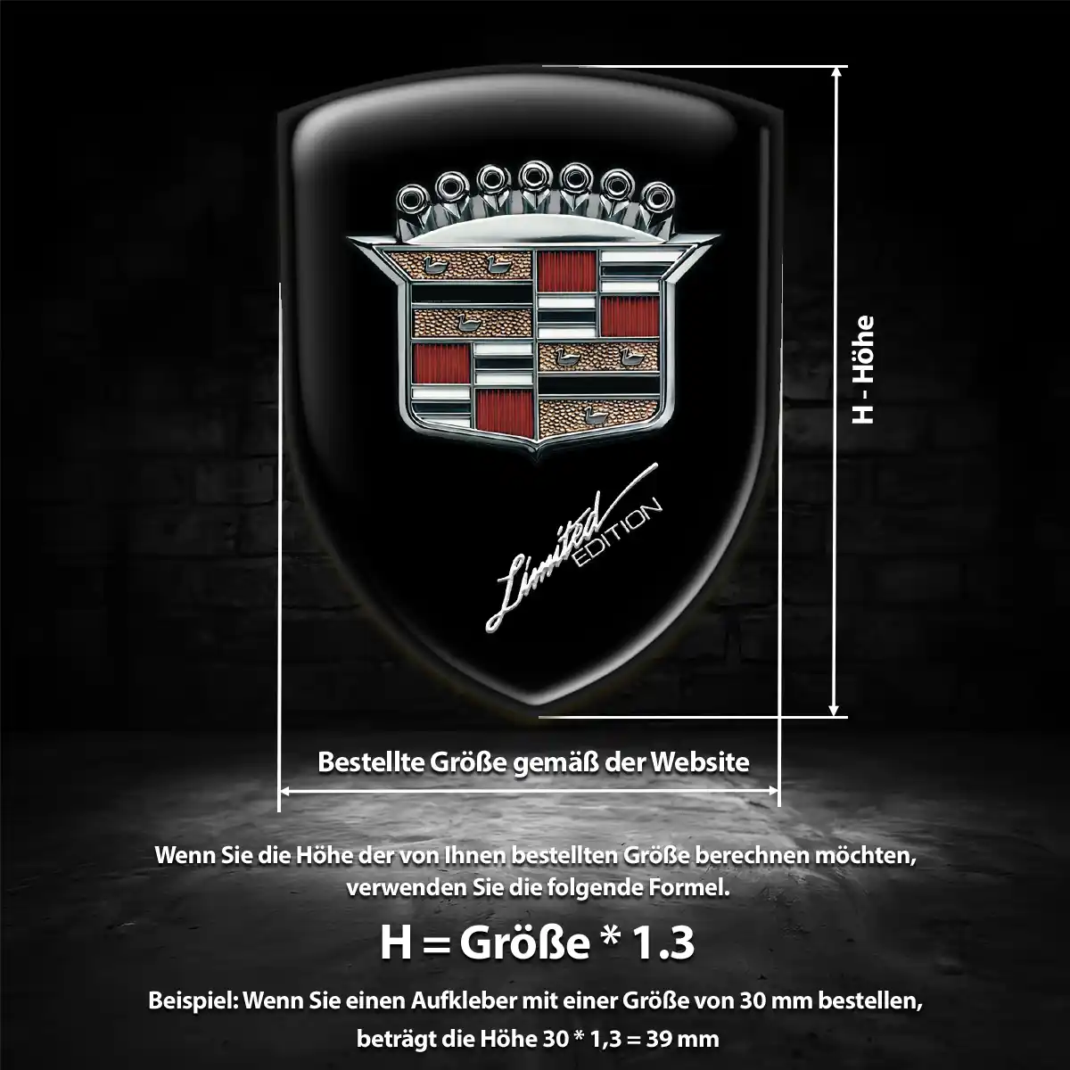 Cadillac Aufkleber Auto Modernes Design