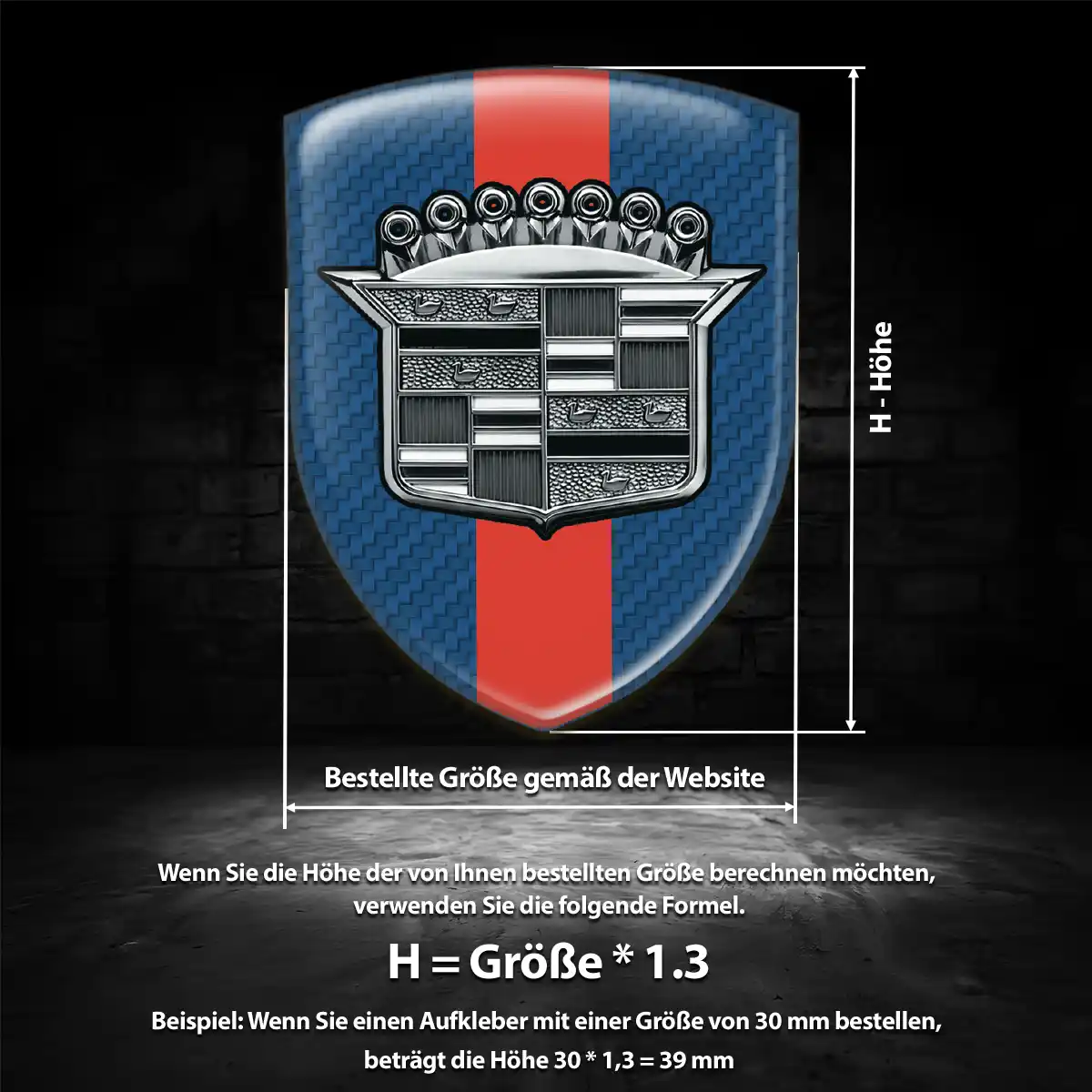 Cadillac Aufkleber Auto Premiumqualität