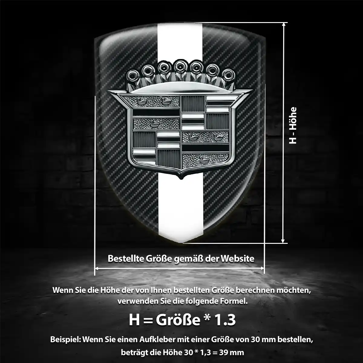 Cadillac Aufkleber Auto Tuningfahrzeug