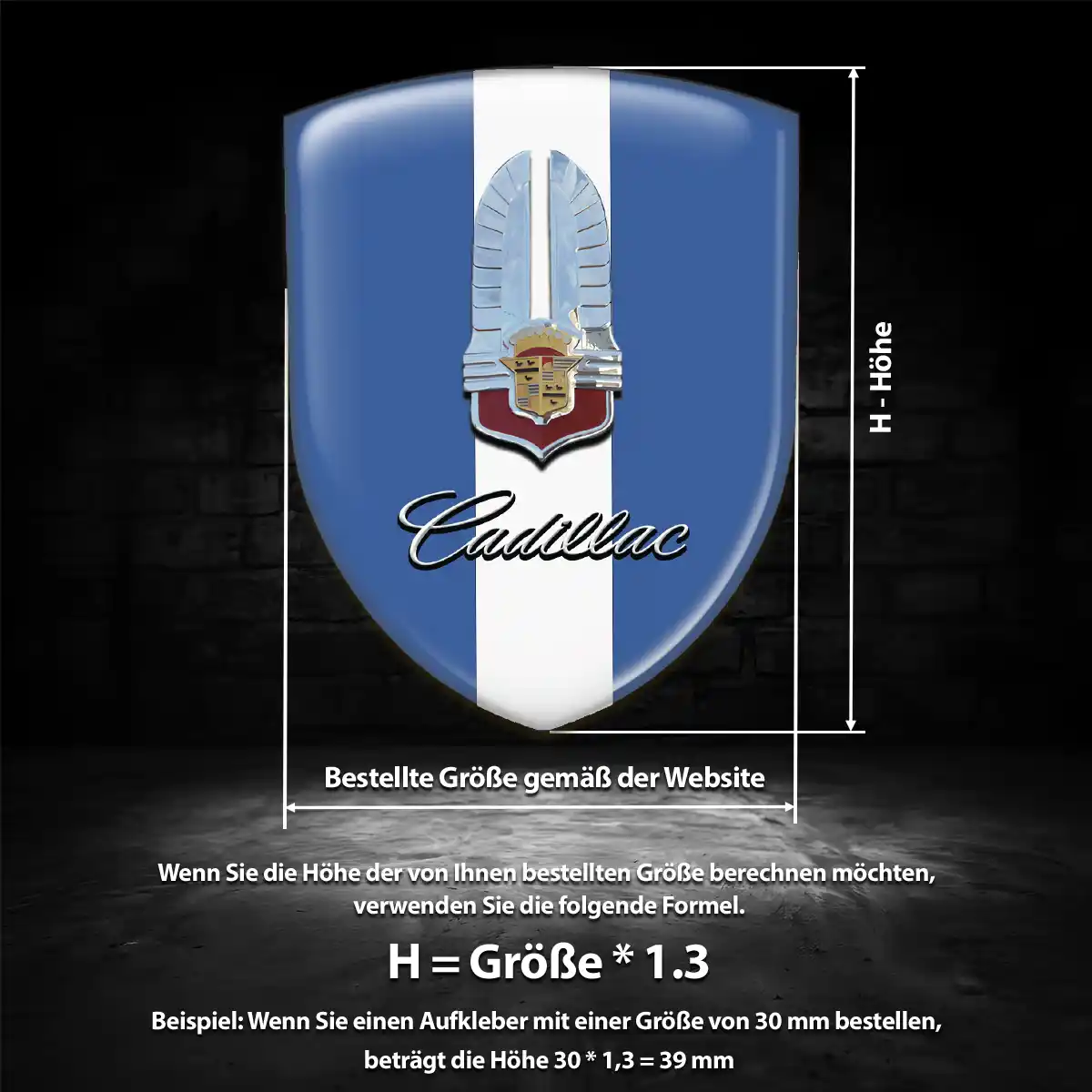 Cadillac Aufkleber Überzeugende Qualität