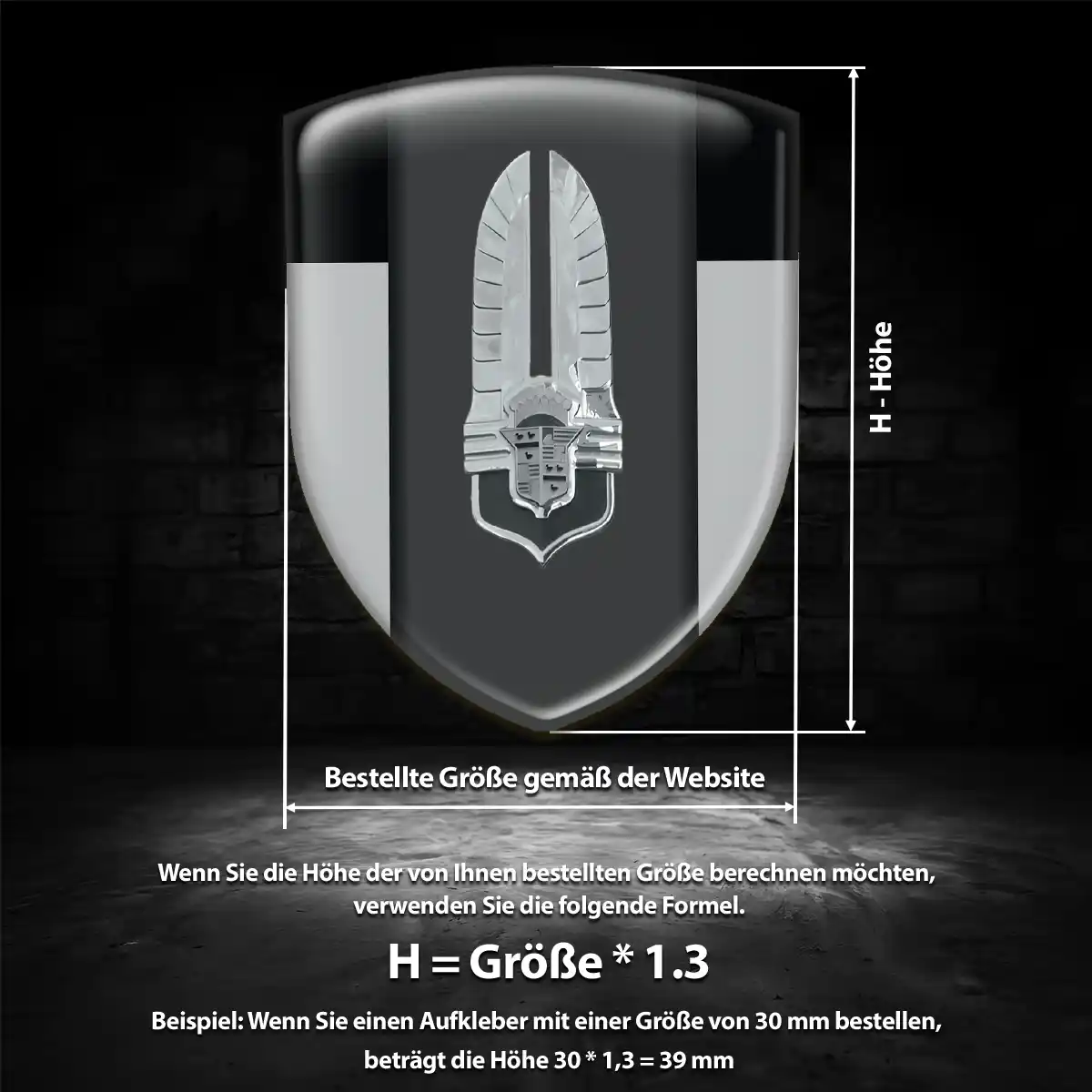 Cadillac Aufkleber Emblem Ausdrucksstarkes Design
