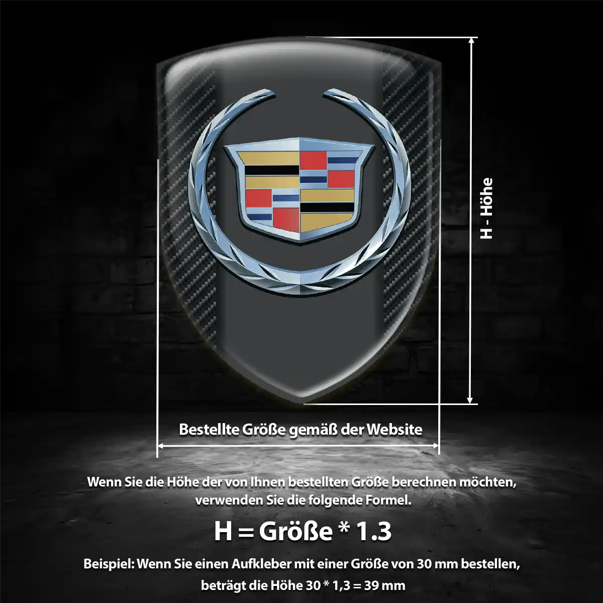 Cadillac Aufkleber Emblem Auto Anspruchsvolles Design