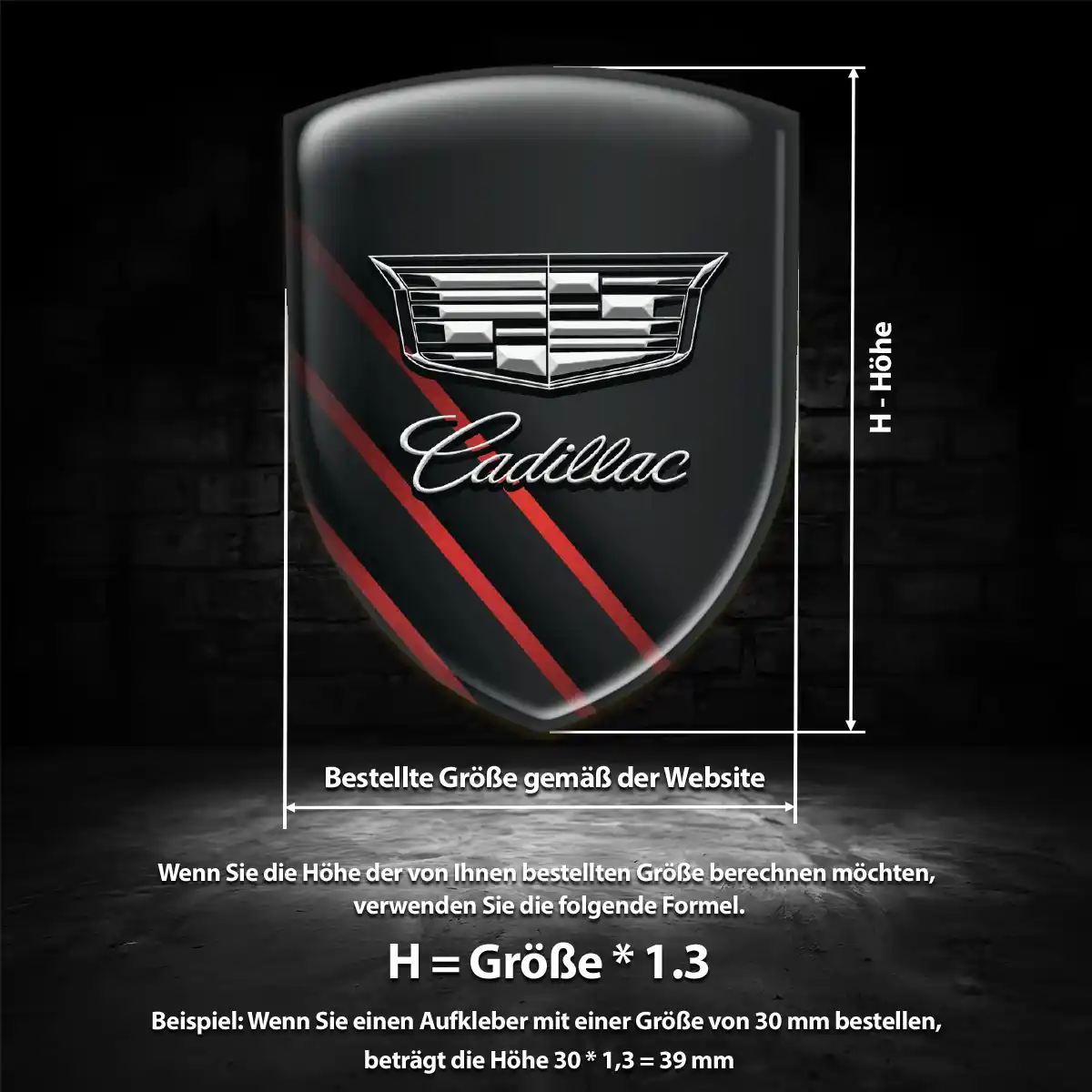 Cadillac Aufkleber Emblem Auto Überzeugende Qualität