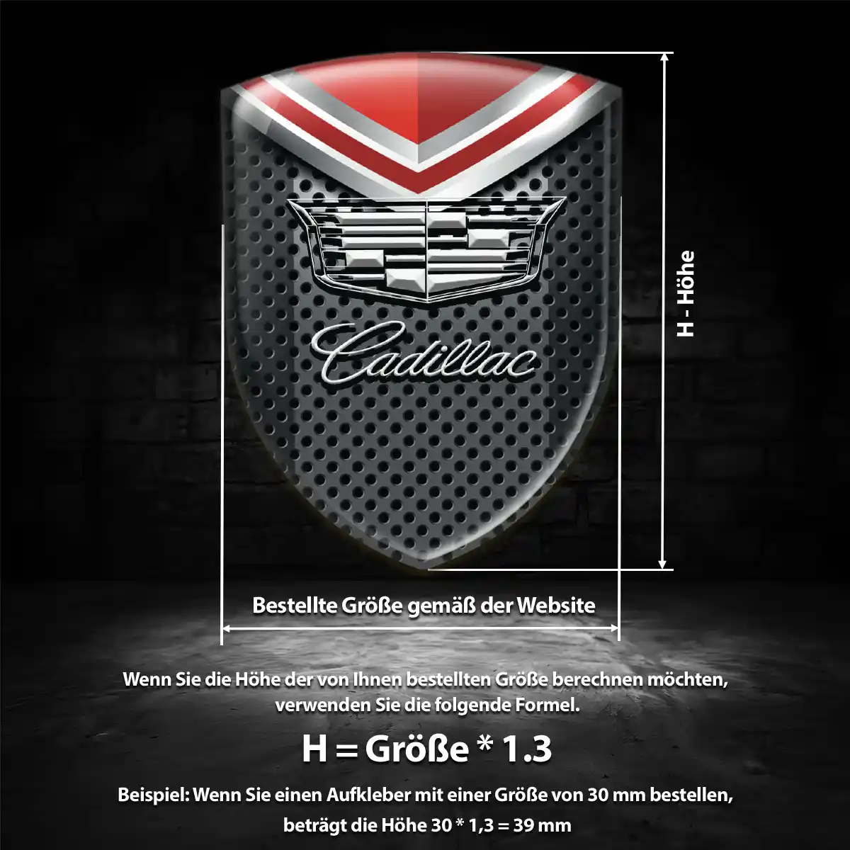 Cadillac Aufkleber Emblem Auto Elegantes Design