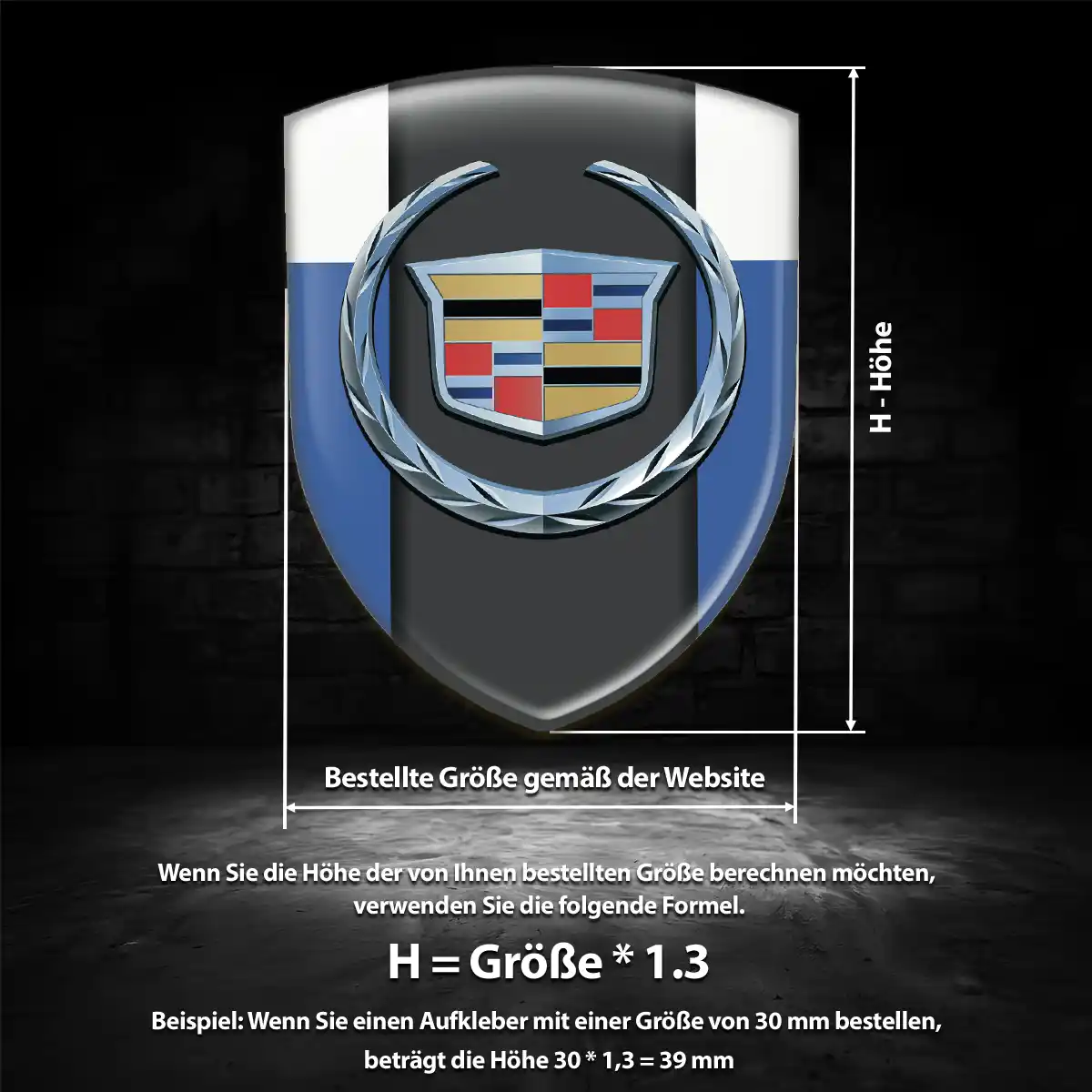 Cadillac Aufkleber Emblem Auto Exterieurdesign