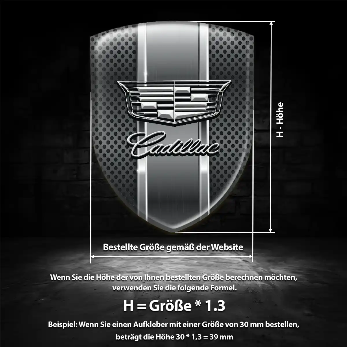 Cadillac Aufkleber Emblem Auto Höchste Qualität