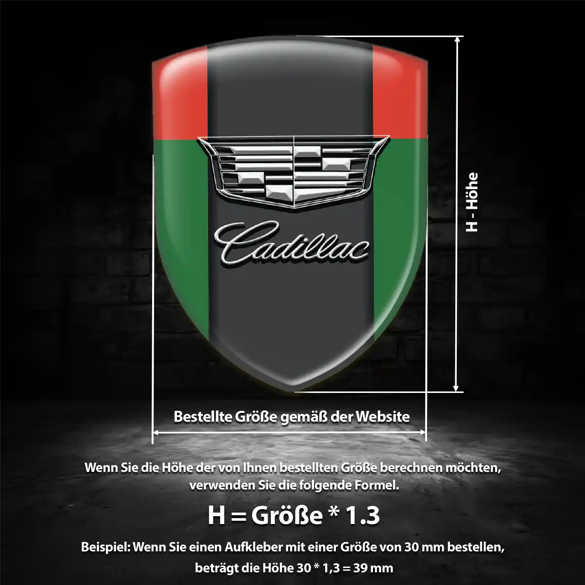 Cadillac Aufkleber Emblem Auto Hochwertiges Harz