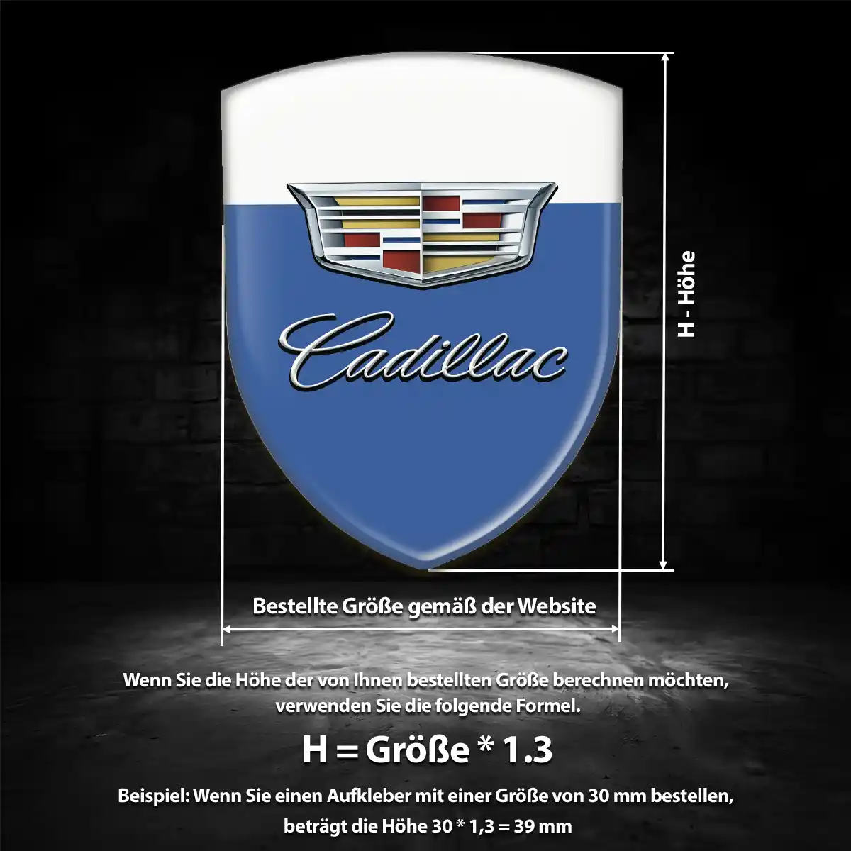 Cadillac Aufkleber Emblem Auto Hohe Qualität