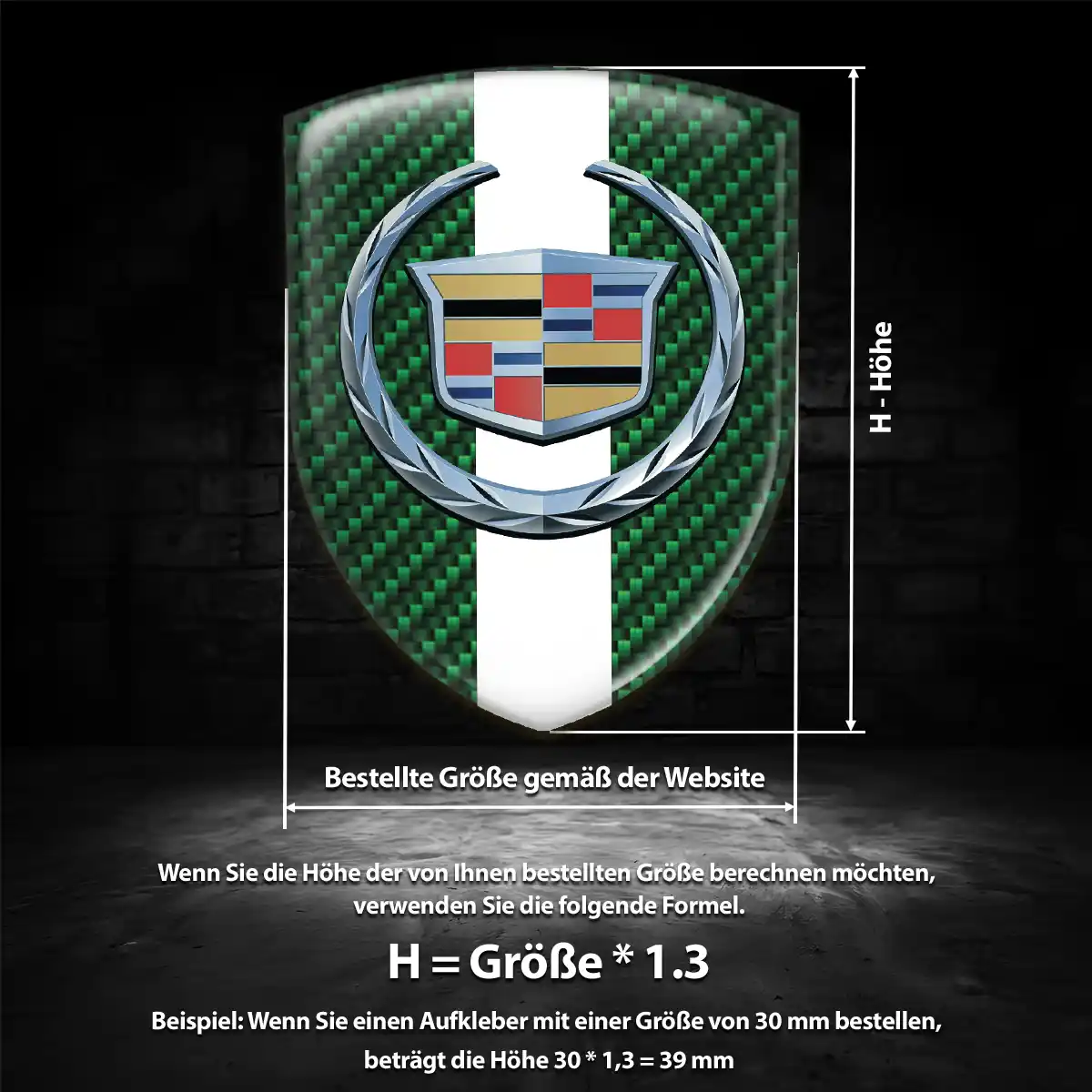 Cadillac Aufkleber Emblem Auto Limitierte Auflage