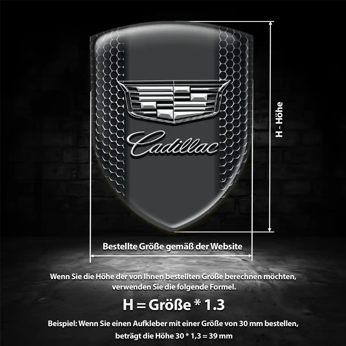 Cadillac Aufkleber Emblem Auto Luxus-Edition