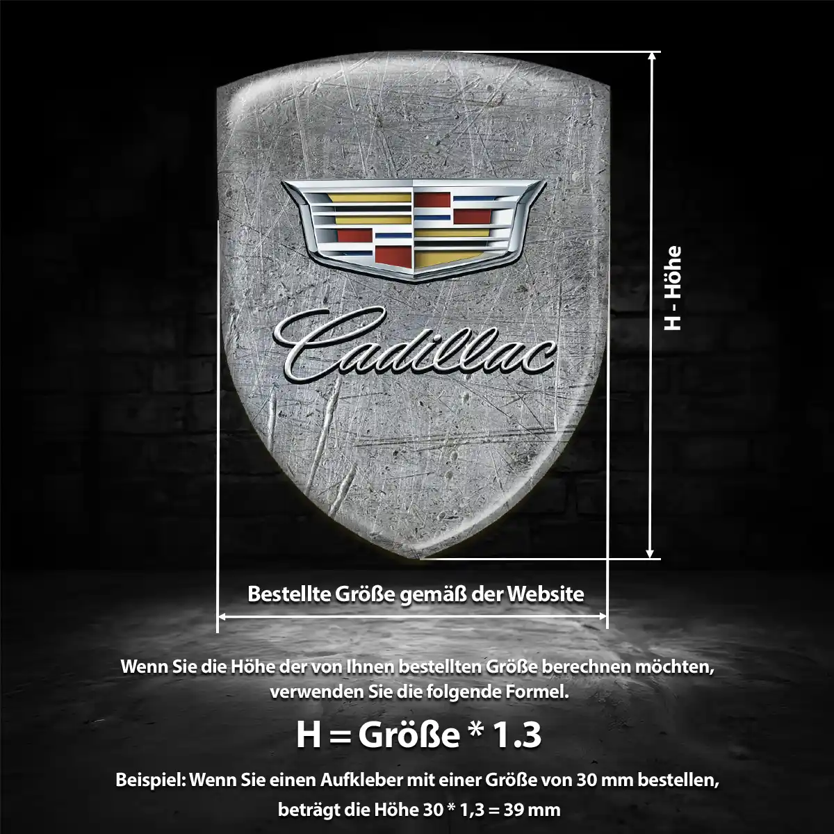 Cadillac Aufkleber Emblem Auto Markenedition
