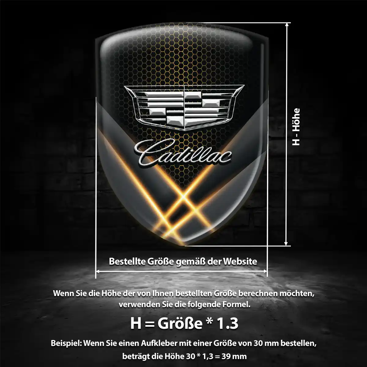 Cadillac Aufkleber Emblem Auto Tuningfahrzeug