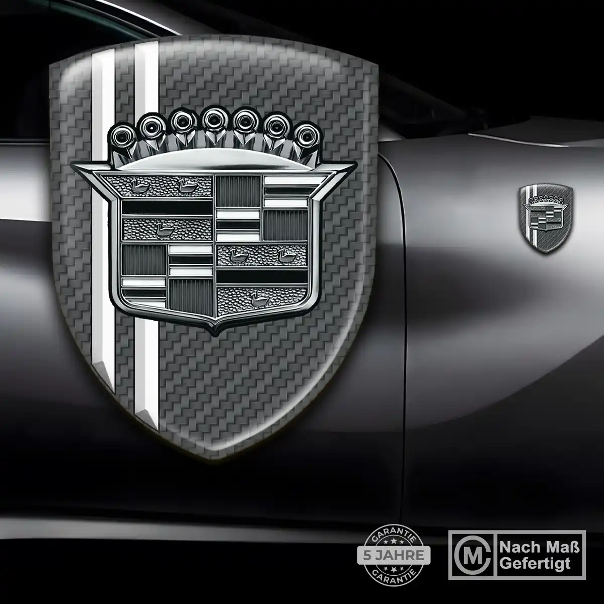 Cadillac Aufkleber Emblem Edles Design
