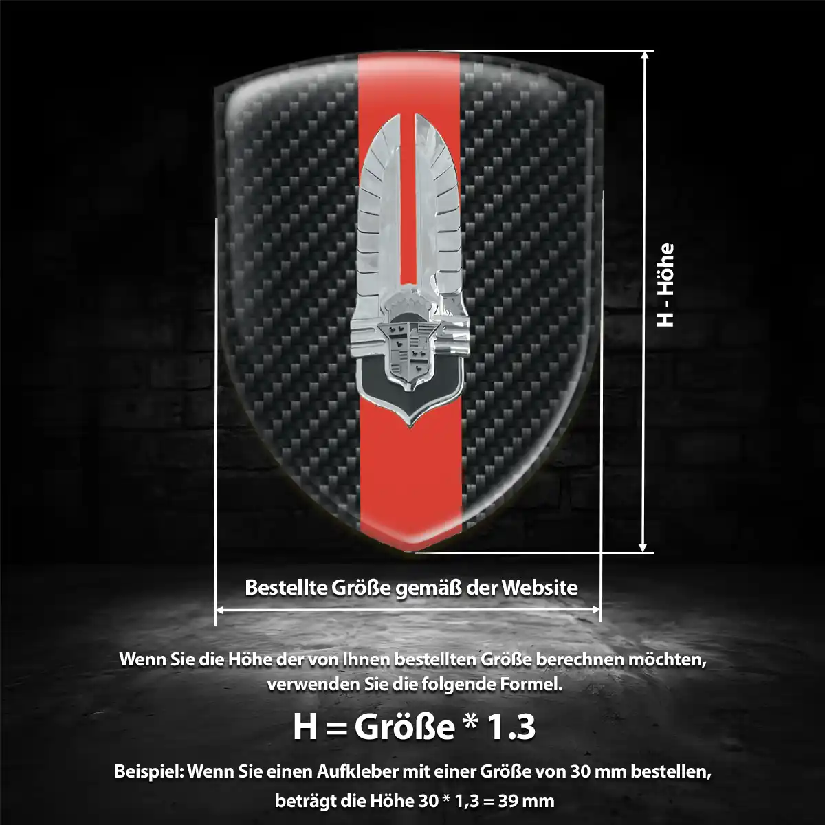 Cadillac Aufkleber Emblem Exterieurdesign