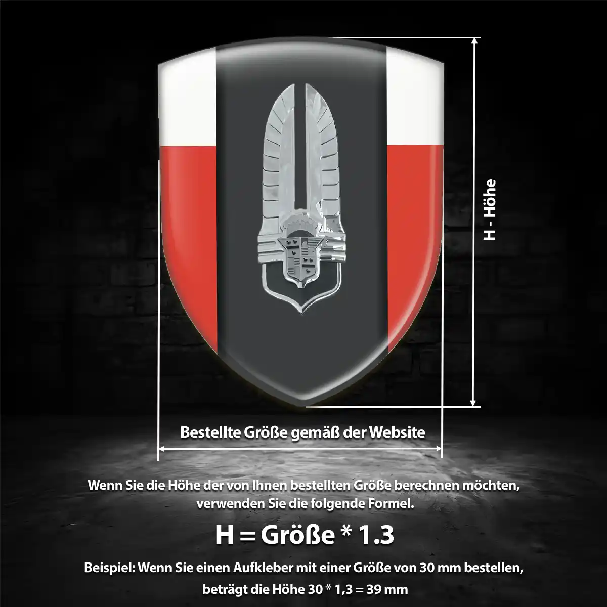 Cadillac Aufkleber Emblem Hochwertiges Harz