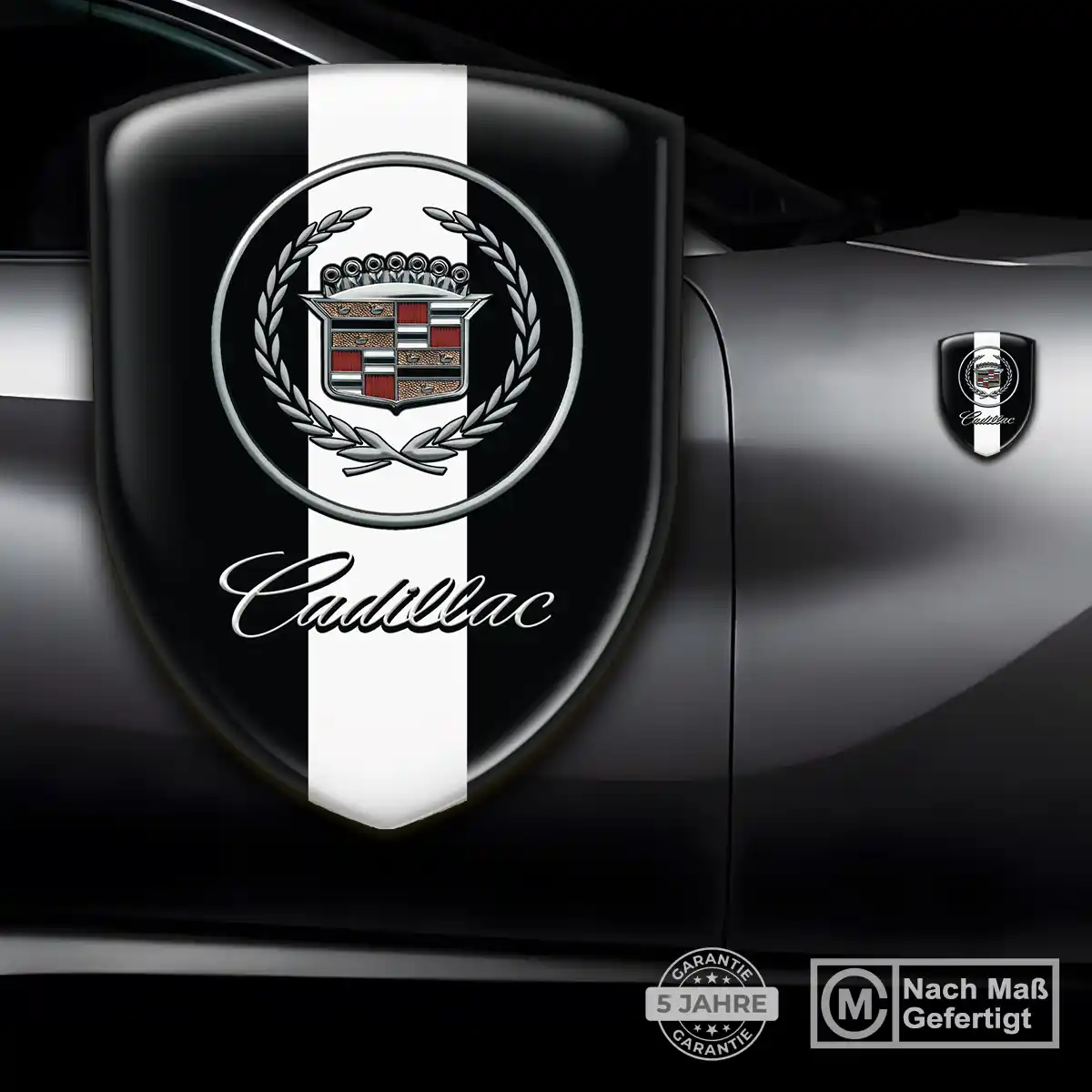 Cadillac Aufkleber Emblem Interieurdesign