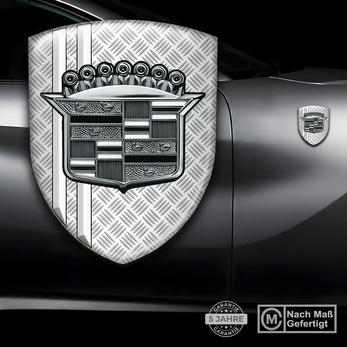 Cadillac Aufkleber Emblem Modernes Design