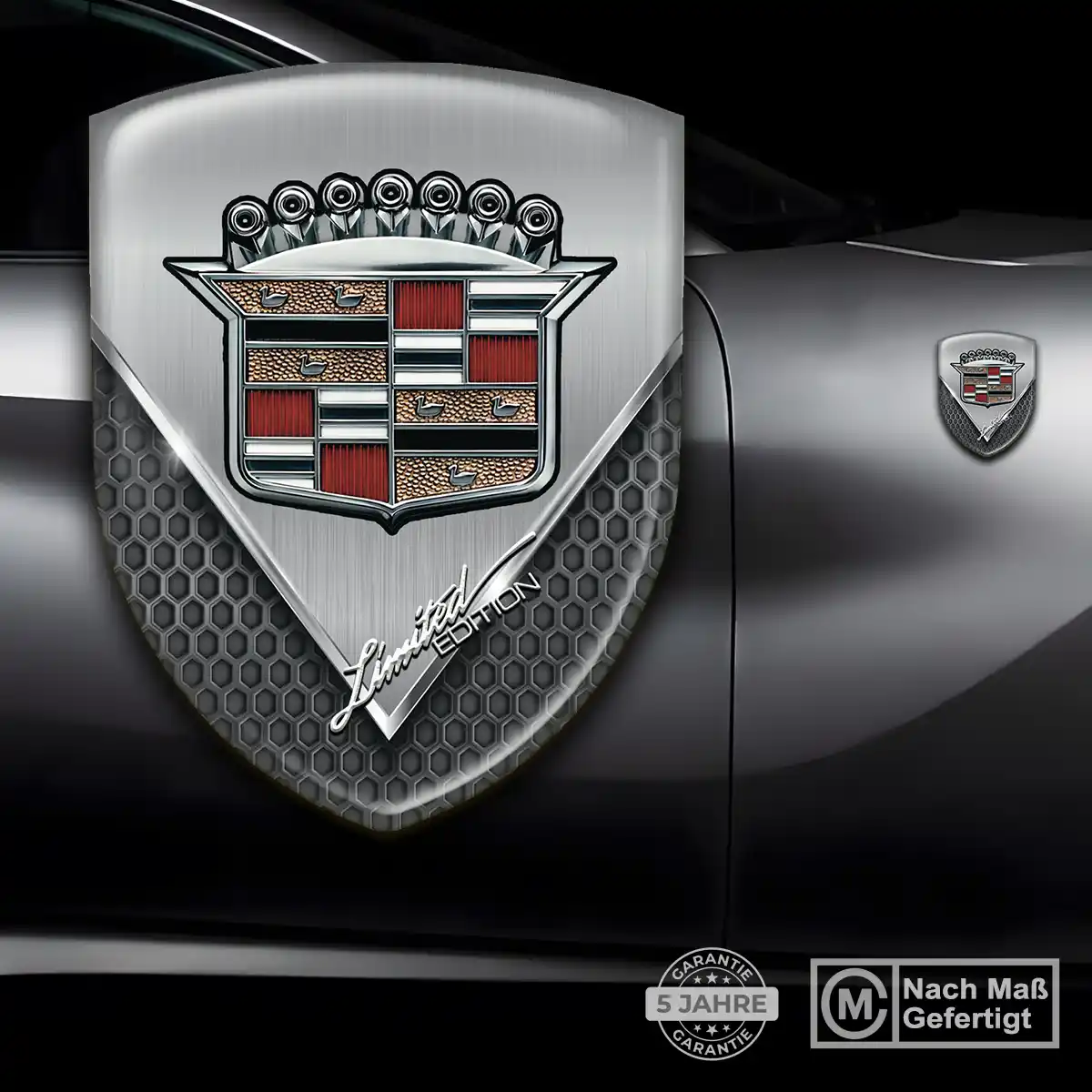Cadillac Aufkleber Emblem Premium-Edition