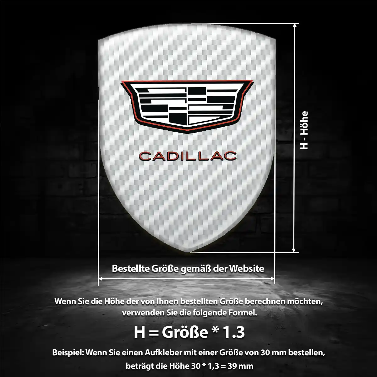 Cadillac Aufkleber Emblem Verlässliche Qualität