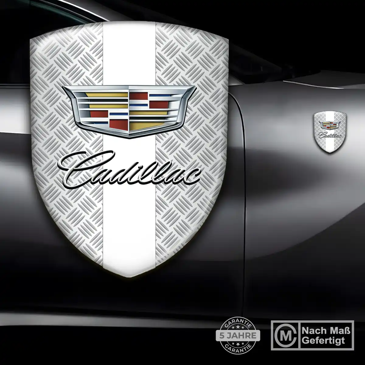 Cadillac Aufkleber Emblem Wappen Anspruchsvolles Design