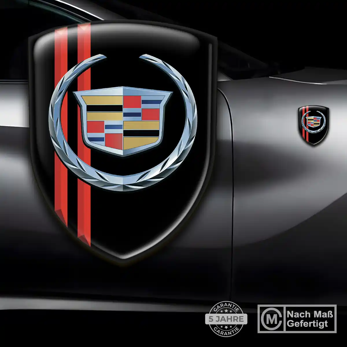 Cadillac Aufkleber Emblem Wappen Auto Höchste Qualität
