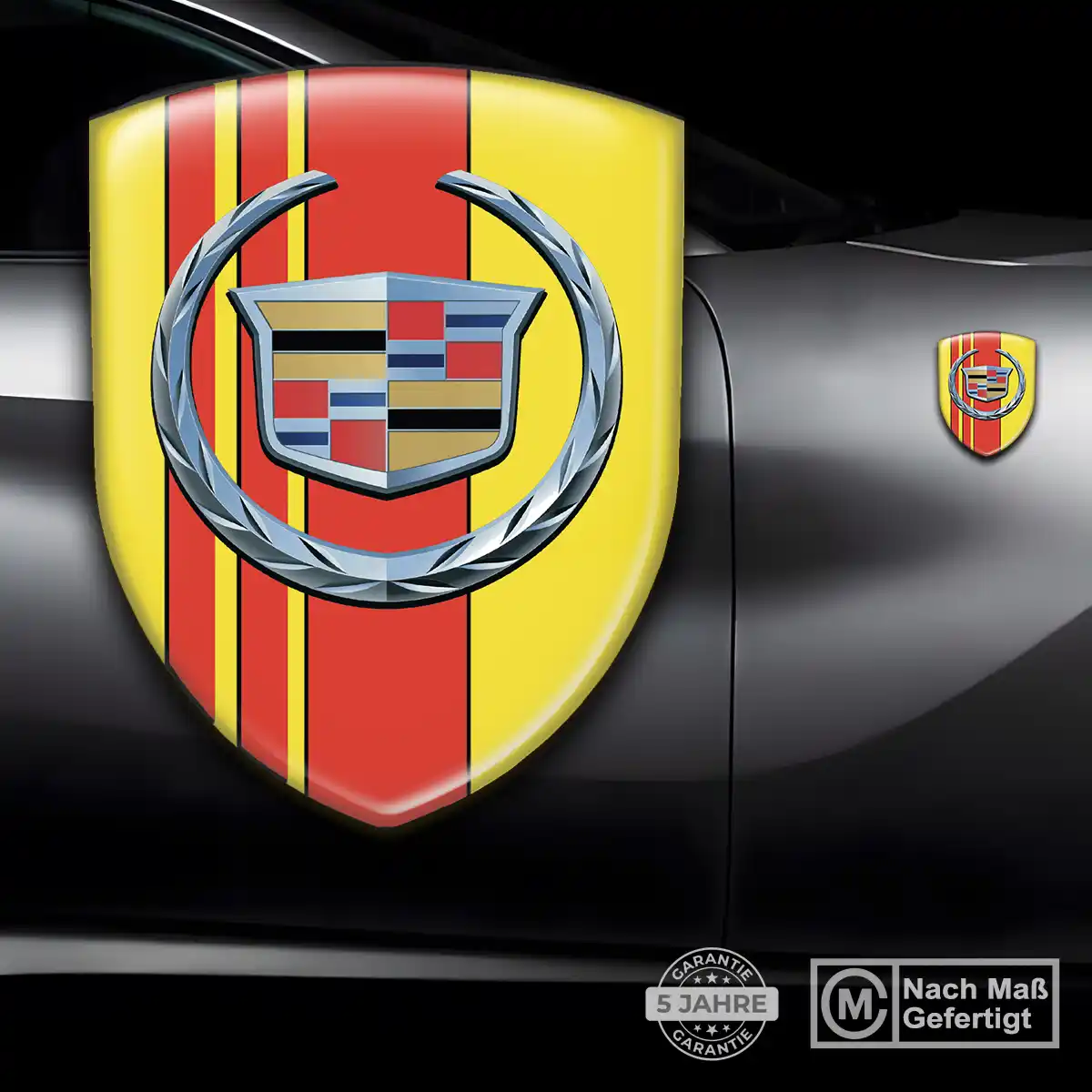 Cadillac Aufkleber Emblem Wappen Auto Interieurdesign