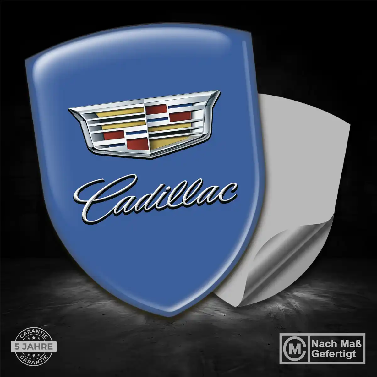 Cadillac Aufkleber Emblem Wappen Edles Design
