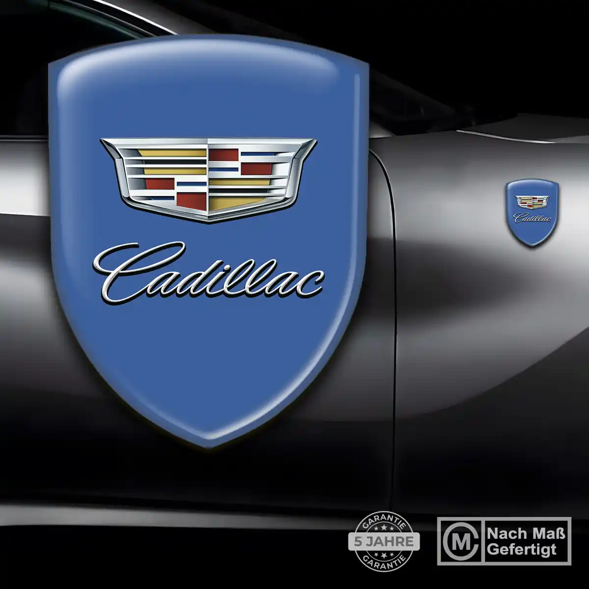 Cadillac Aufkleber Emblem Wappen Edles Design
