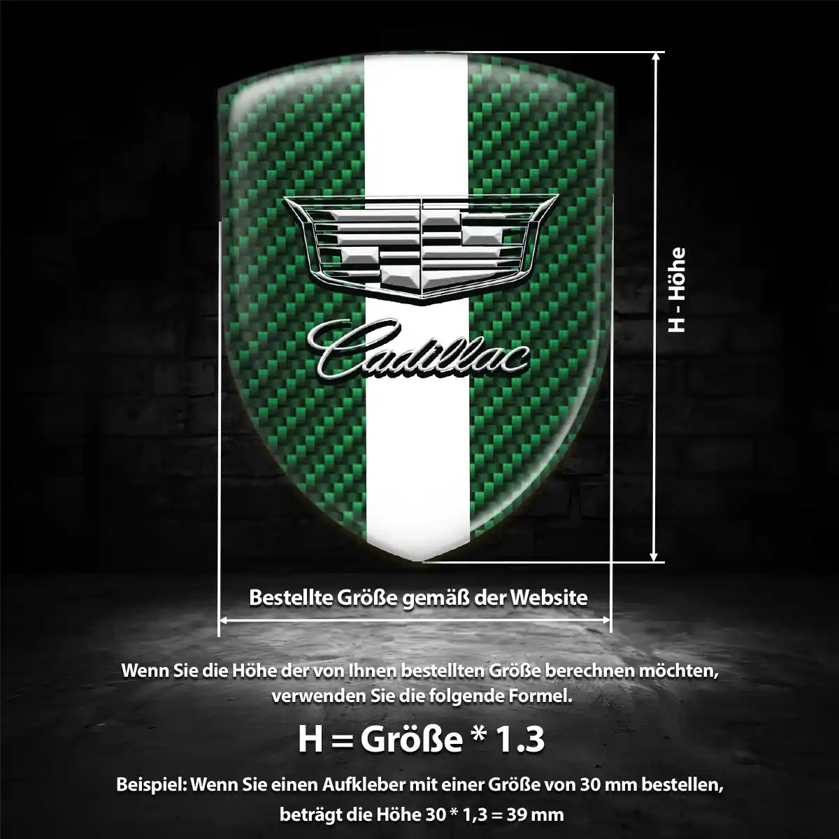 Cadillac Aufkleber Emblem Wappen Exterieurdesign