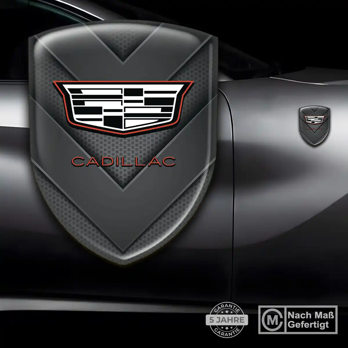 Cadillac Aufkleber Emblem Wappen Hochwertiges Harz