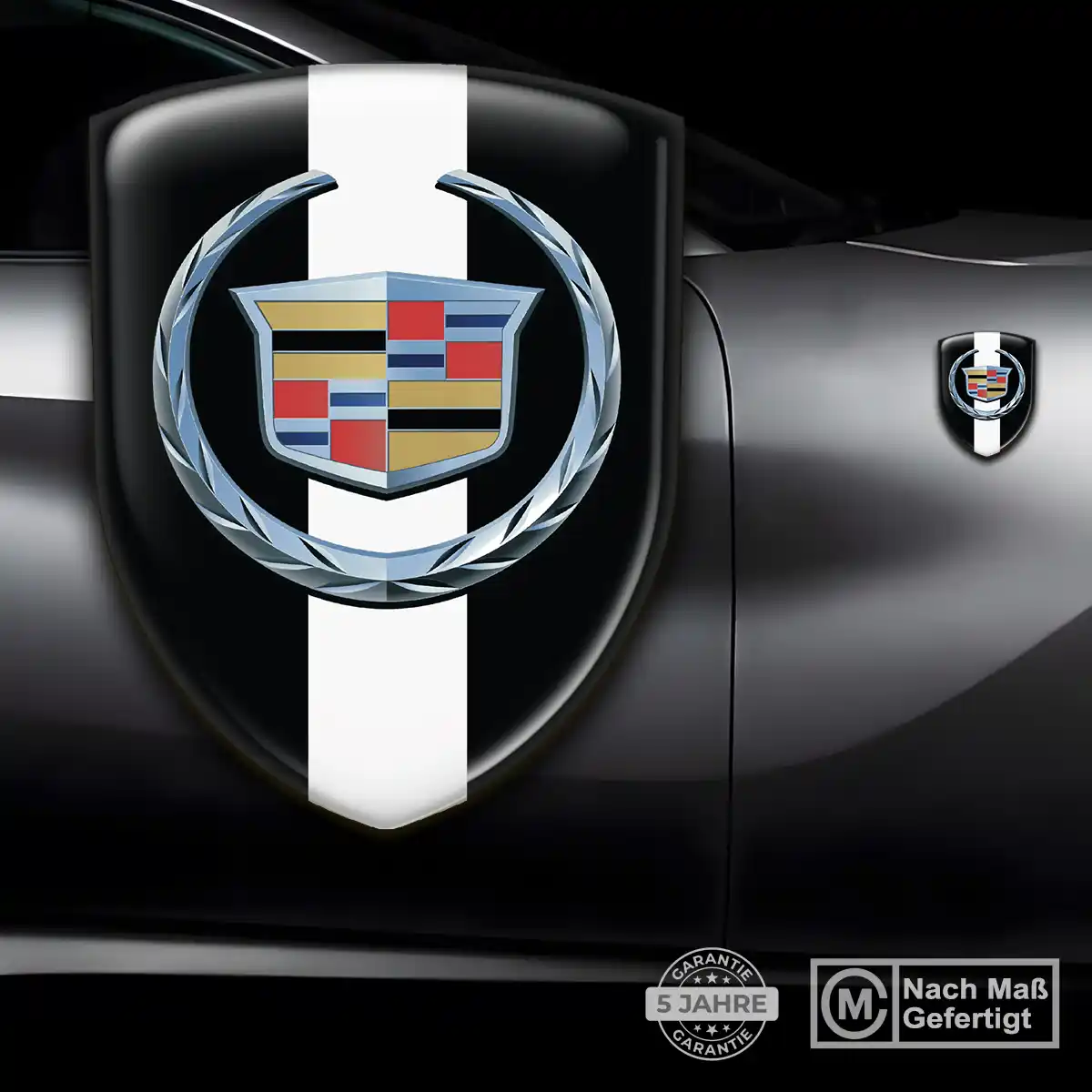 Cadillac Aufkleber Emblem Wappen Interieurdesign